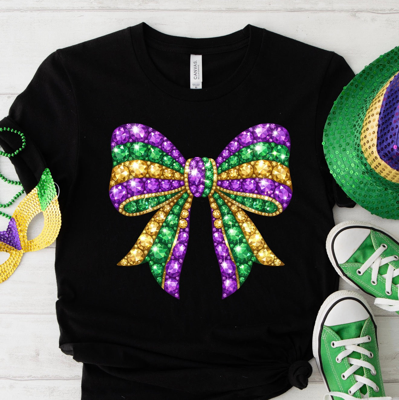 MARDI BOW/ 10” DTF TRANSFER