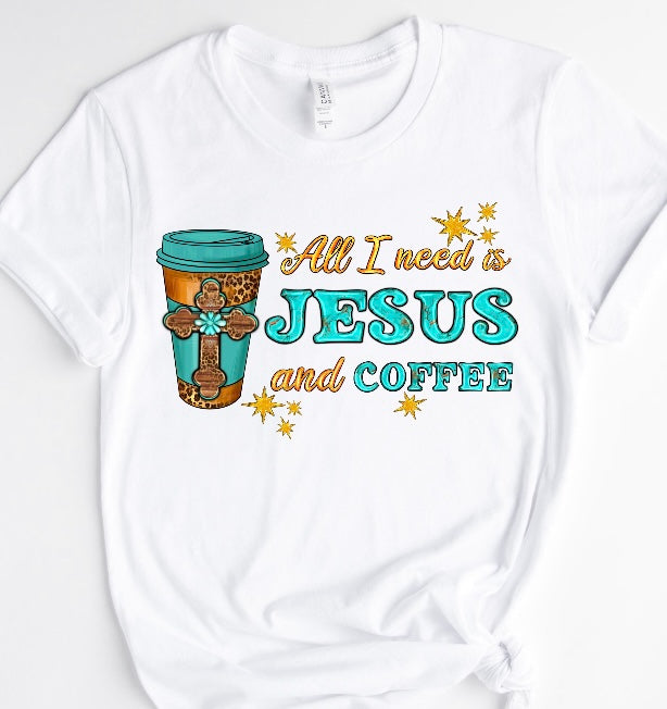 JESUS AND COFFEE / 10” DTF TRANSFER