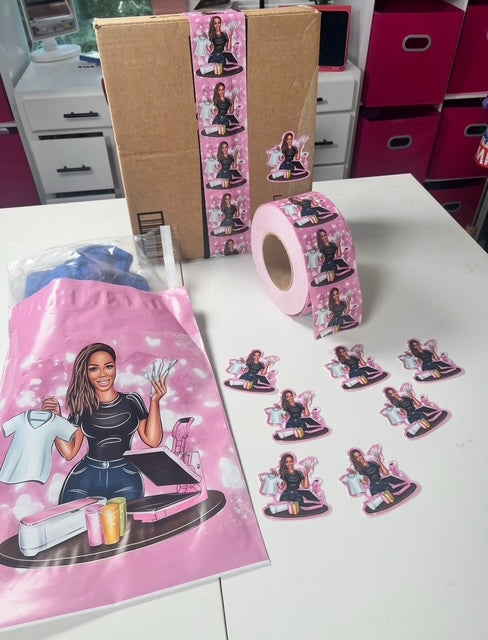 Packaging Vendor (Custom tape, stickers, poly mailers)