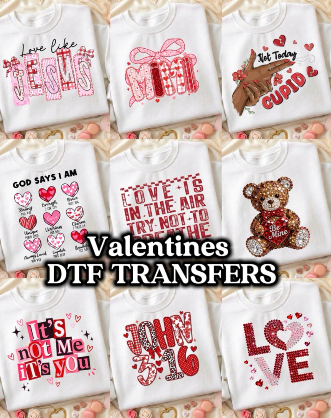 VALENTINES DTF TRANSFERS