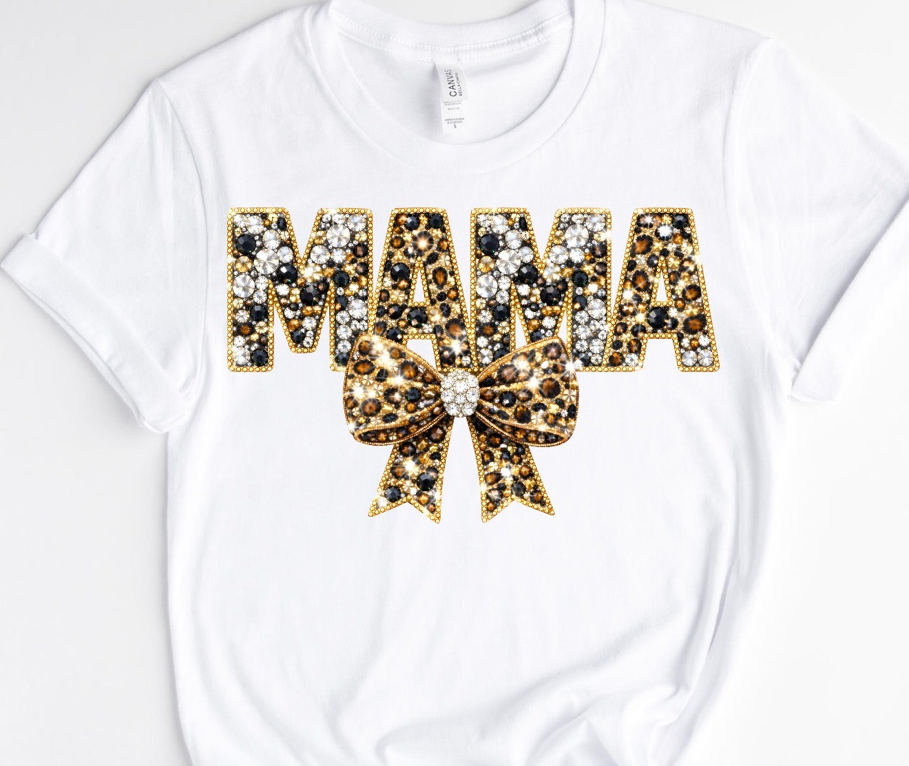 MAMA GOLD BOW/ 10” DTF TRANSFER