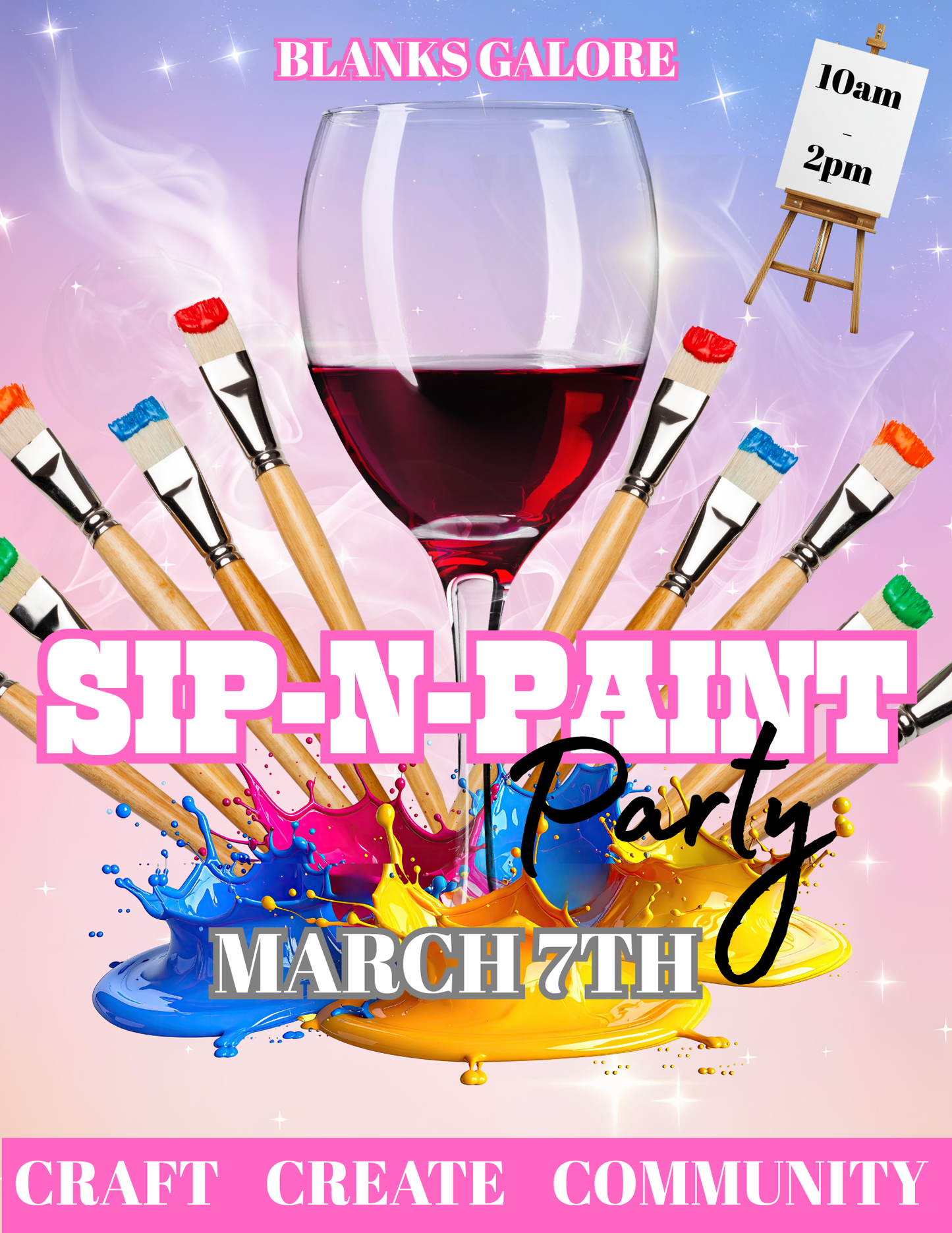SIP & PAINT— BG Mastermind Only March 7, 2026 10am-2pm (Atlanta Ga)