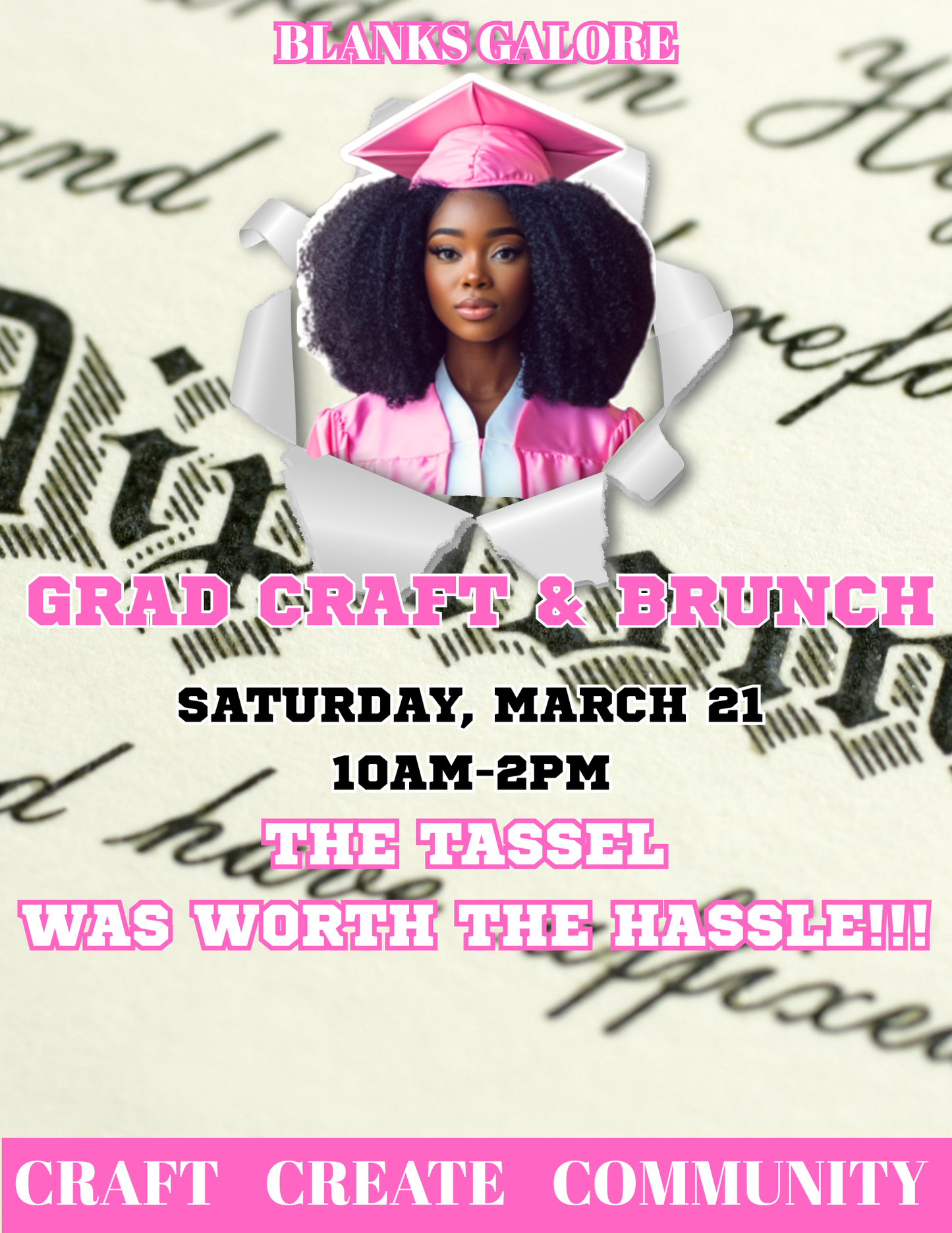 GRAD CRAFT & BRUNCH— BG Mastermind Only March 21, 2026 10am-2pm (Atlanta Ga)