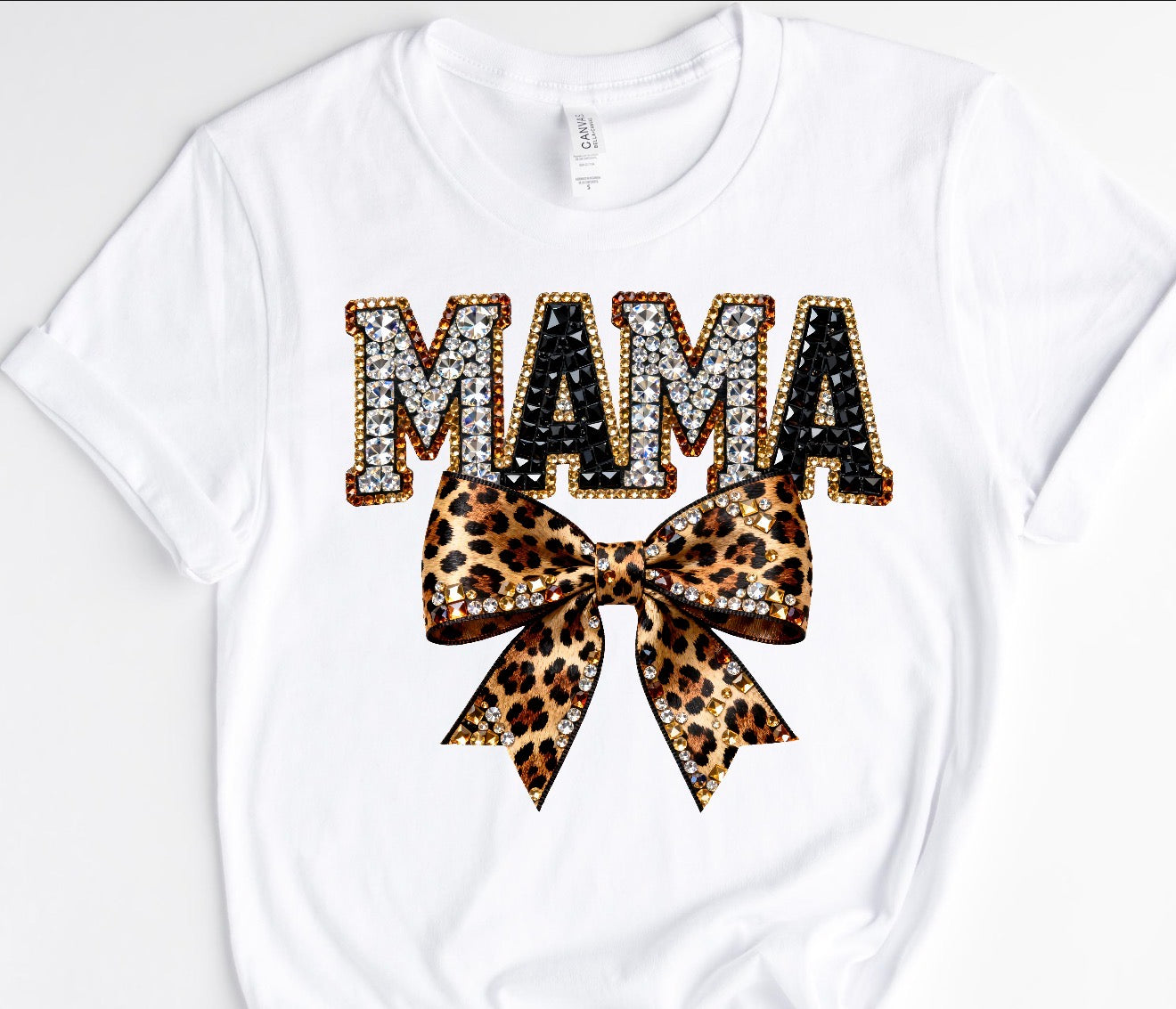 MAMA LEOPARD BLING/ 10” DTF TRANSFER