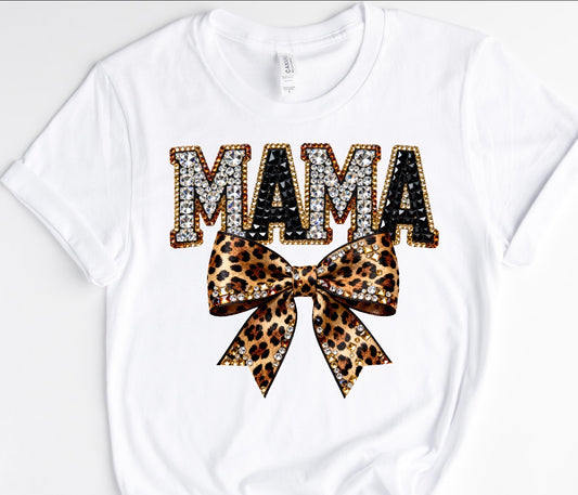 MAMA LEOPARD BLING/ 10” DTF TRANSFER