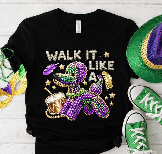 BLING DOG WALK/ 10” DTF TRANSFER