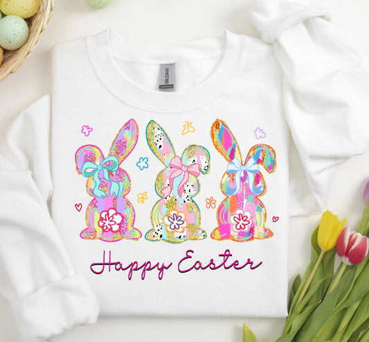 Happy Easter Trio/ 10” DTF TRANSFER