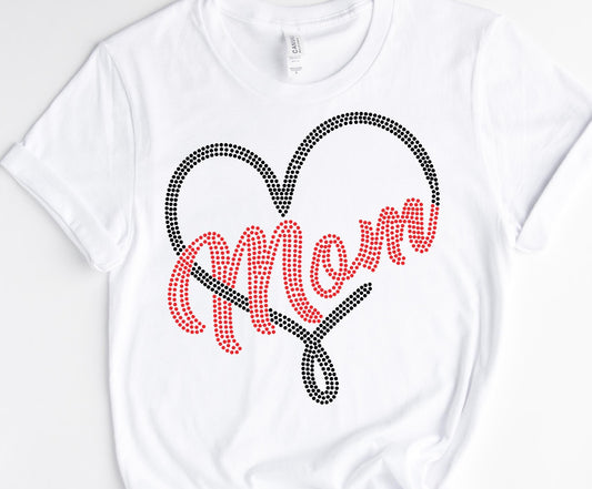HEART MOM/ 10” DTF TRANSFER