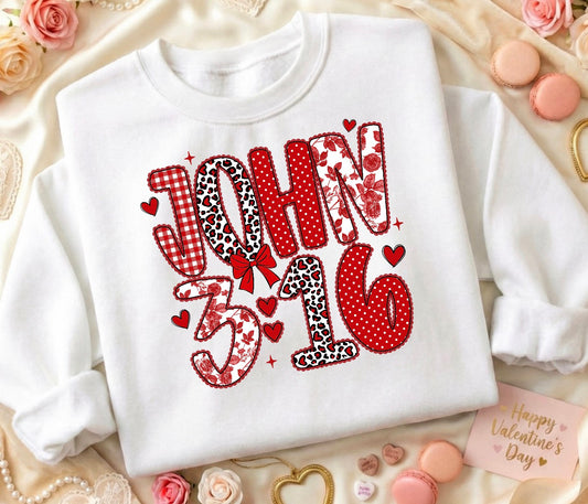 JOHN 3:16/ 10'' DTF TRANSFER