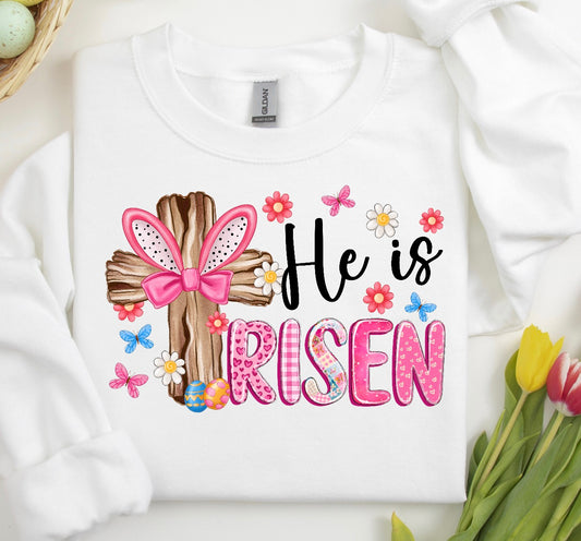 HE IS RISEN PINK/ 10” DTF TRANSFER