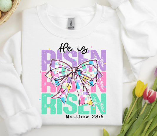 HE IS RISEN PURPLE/ 10” DTF TRANSFER