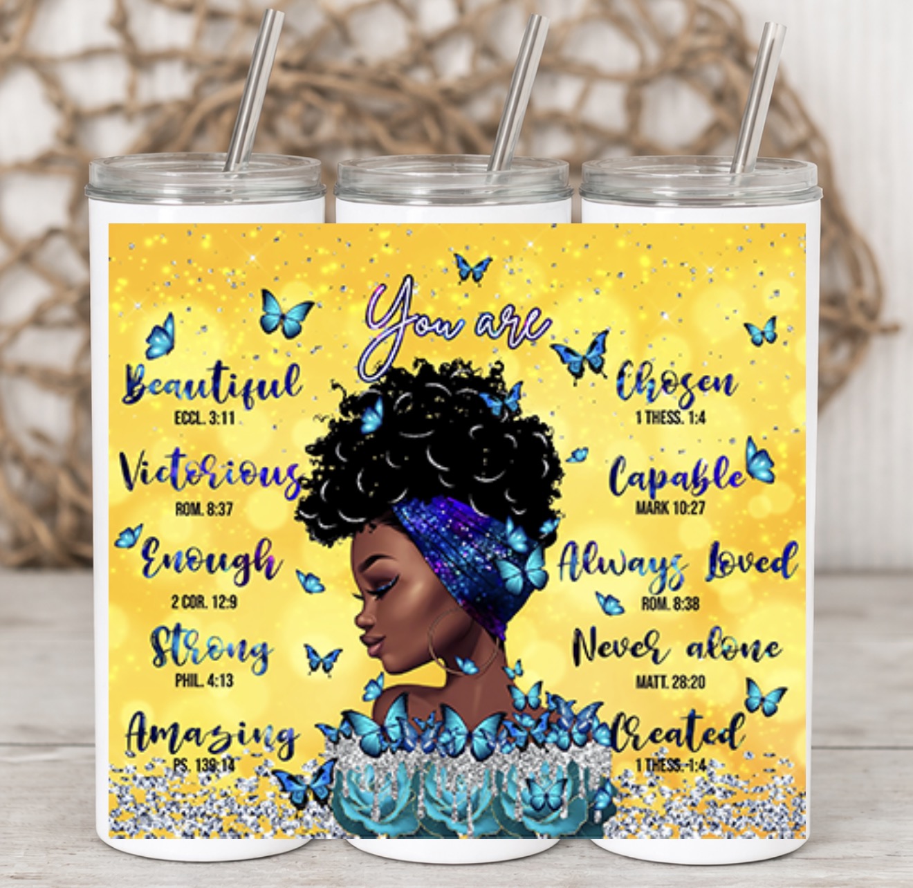 Tumbler 12/ UV DTF FULL TUMBLER WRAP /DOUBLE SIDED 20 oz