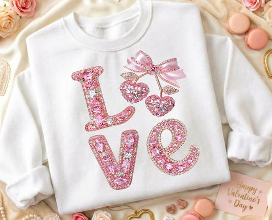 CHERRY PINK LOVE/ 10” DTF TRANSFER