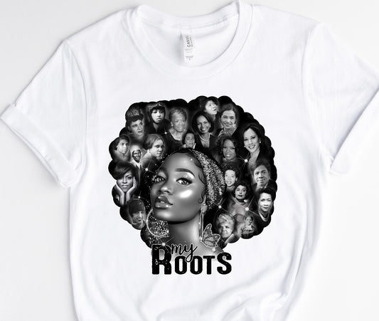MY ROOTS AFRO/ 10” DTF TRANSFER