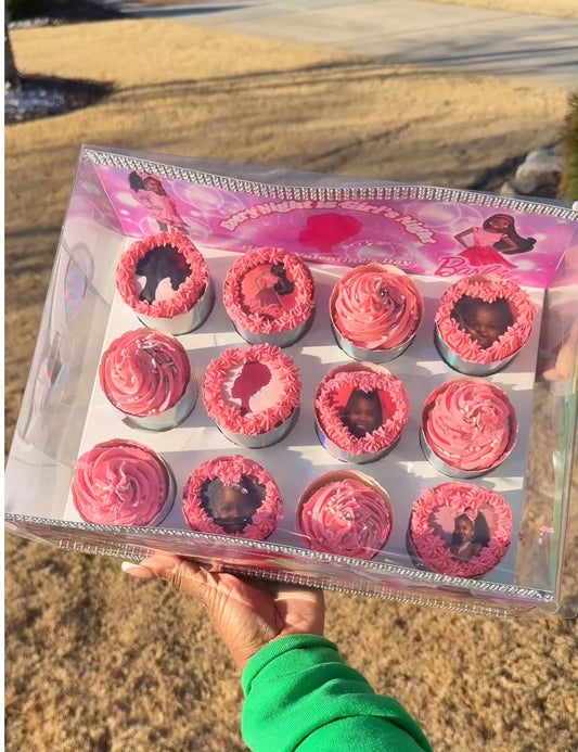 Valentine Day Cupcake & Box (Online Tutorial, Supply list and design)