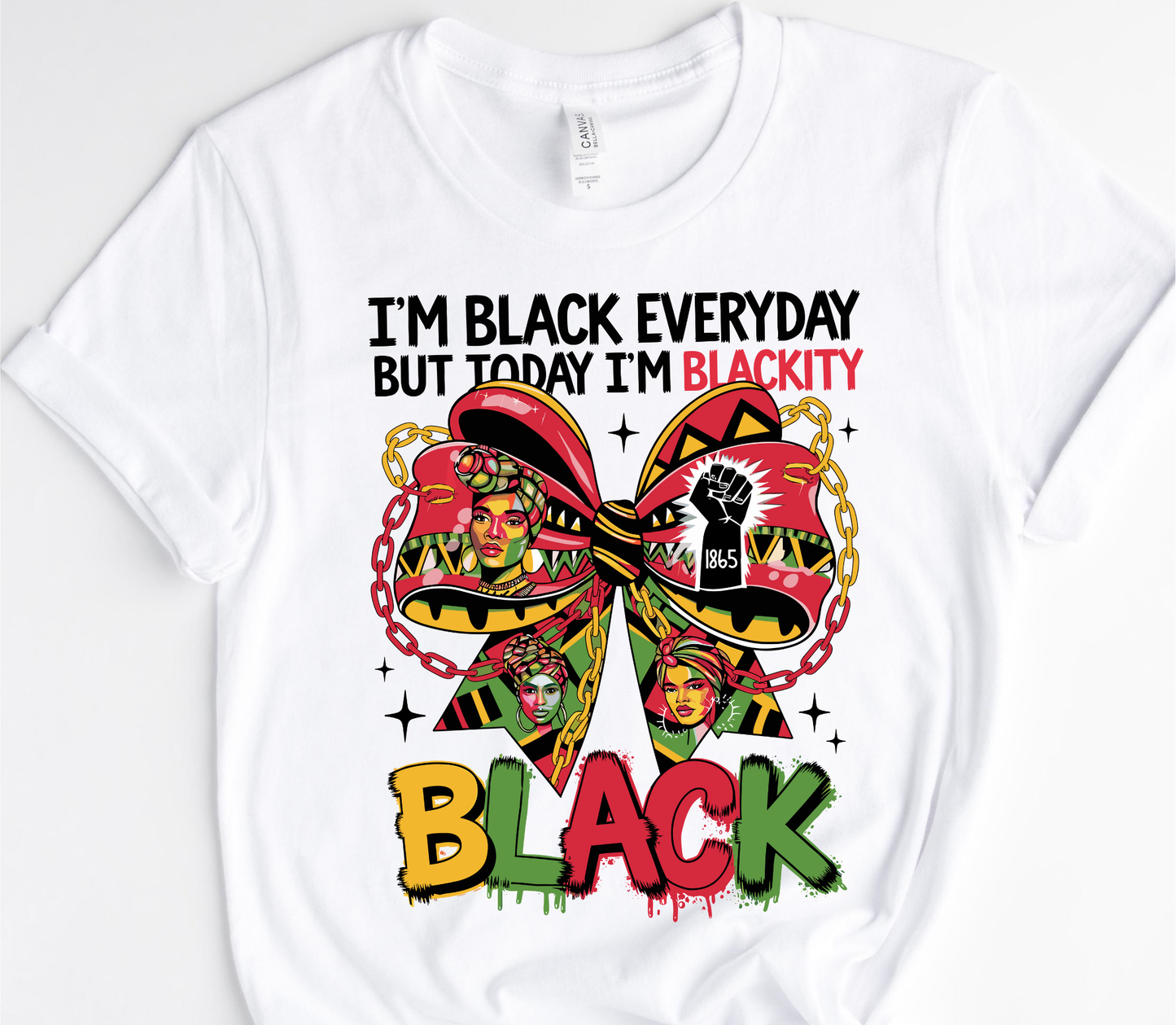 IM BLACK EVERYDAY/ 10” DTF TRANSFER