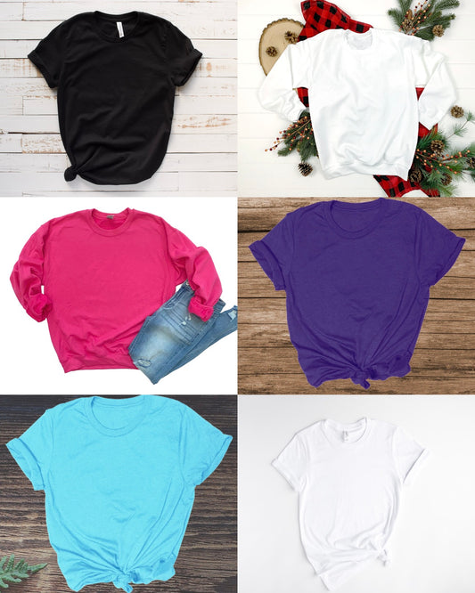 MOCKUP BUNDLE (51 total for t-shirt and sweaters and hoodies)