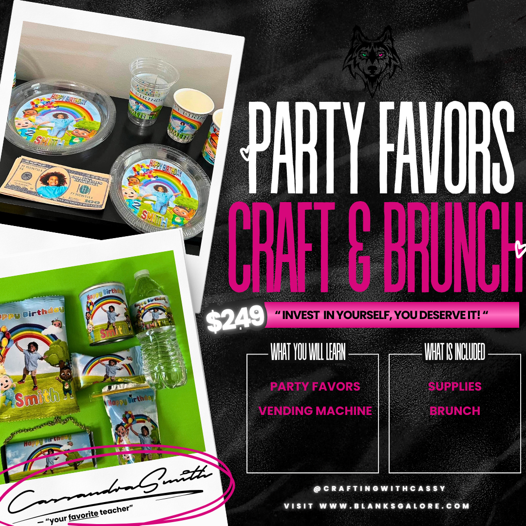 PARTY FAVORS CRAFT & BRUNCH June 13, 2026 10am-2pm (Atlanta Ga)
